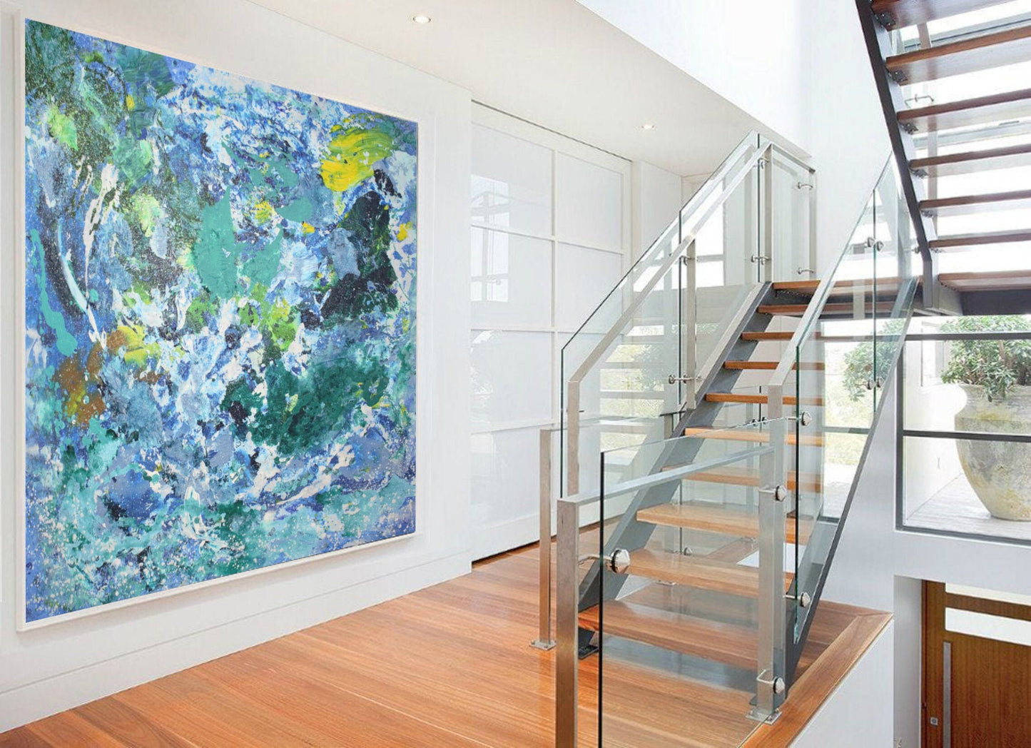 Blue Modern Painting -Original Art